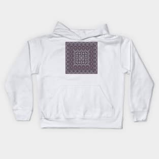 Arabic ornate square pattern Kids Hoodie